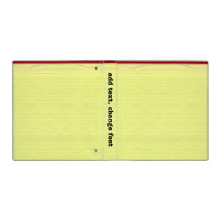 Yellow Lined School Paper Background 3 Ring Binders