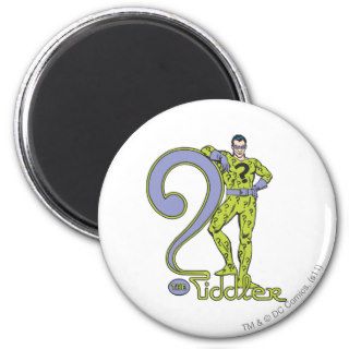 The Riddler & Logo Green Fridge Magnet