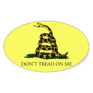 Don't tread on me sticker