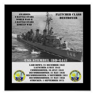 USS Stembel (DD 644) Print