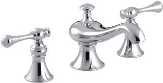 KOHLER K 16102 4A CP Revival Widespread Lavatory Faucet, Polished Chrome   Touch On Bathroom Sink Faucets  