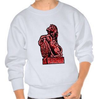 British Emblem Horse Red The MUSEUM Gifts Pull Over Sweatshirt