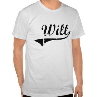 Will Classic Style Name Tshirts