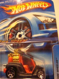Hot Wheels Fore Wheeler 5 Spoke Black'n Red Gold Block Chrome pipes #158 2006 1/64 Toys & Games