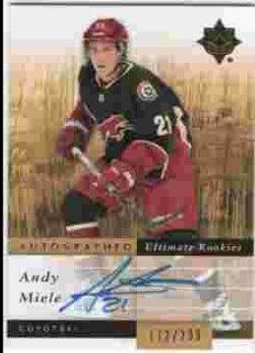 2011 12 Ultimate Collection #142 Andy Miele AU/291 RC Auto/291 Sports Collectibles