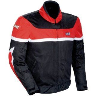 Tour Master Draft Air Series 2 Men's Textile Sports Bike Racing Motorcycle Jacket   Red/Black / Small Automotive