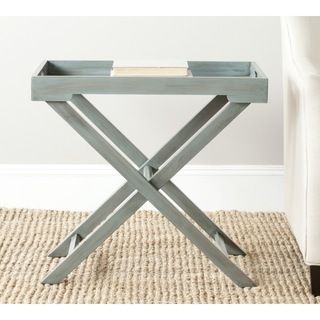 Leo Steel Blue Accent Table Safavieh Coffee, Sofa & End Tables