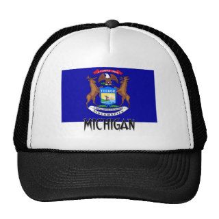 Michigan Flag Mesh Hats
