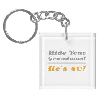 Funny 40th Birthday Gifts For Him Acrylic Keychain