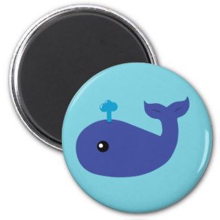Cute Whale Magnet