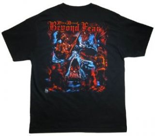 Elite Breed Beyond Fear Fire Skull T Shirt Novelty T Shirts Clothing