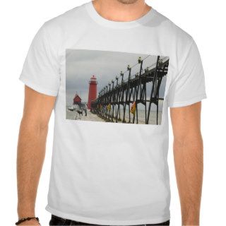 USA, Michigan, Lake Michigan Shore, Grand Haven T shirts