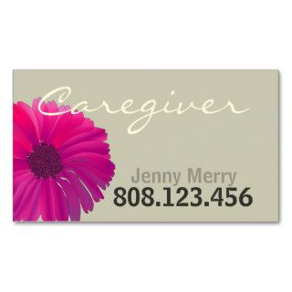 Flower Caregiver Business Card template