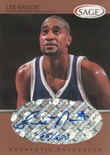 1999 SAGE Basketball Autographs Bronze #A37 Lee Nailon #'d 168/650 TCU Horned Frogs NBA Autographed Trading Card Sports Collectibles