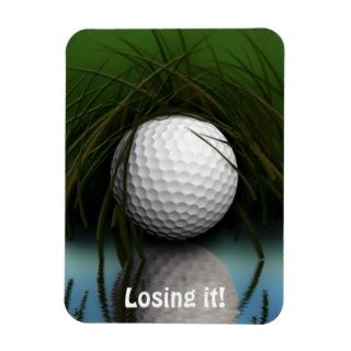 Funny Hiding Golf Ball Art Magnet