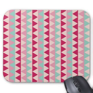 Modern tribal geometric pattern stripes chic print mouse pads