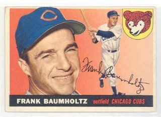 1955 Topps Baseball 172 Frank Baumholtz Cubs Very Good to Excellent High Number Sports Collectibles