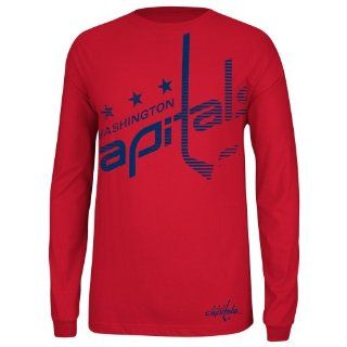 Washington Capital shirt  Reebok Washington Capitals Streak Long Sleeve T Shirt   Red  Sports Fan Apparel  Sports & Outdoors