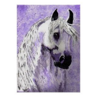 Horse in Purple Poster