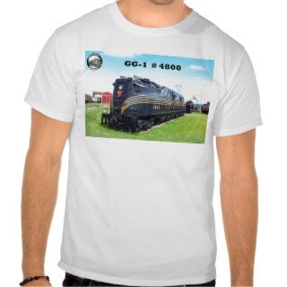 Pennsylvania Railroad Locomotive GG 1 #4800  2  Tee Shirt
