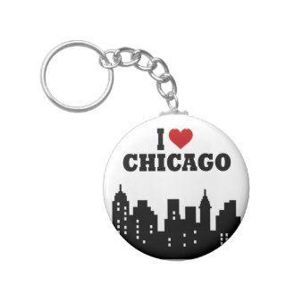 I Love Chicago Key Chain