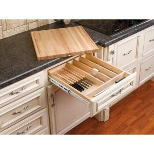 Rev A Shelf X Large  Combination Knife Holder and Cutting Board 4KCB 24