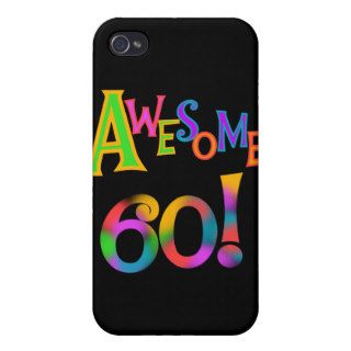 Awesome 60 Birthday and Gifts iPhone 4/4S Case