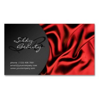 Red Silk Satin All Purpose Business Card