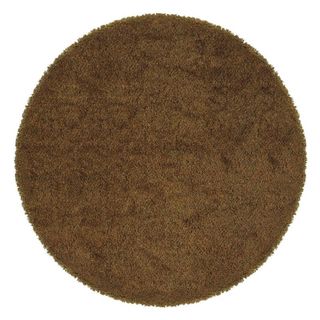 Manhattan Tweed Red/ Gold Shag Rug (8' Round) Style Haven Round/Oval/Square