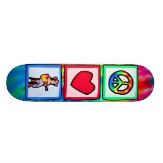 Peace, Love, Country Music Custom Skate Board
