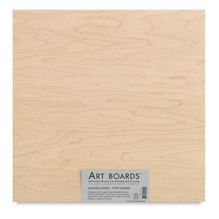 Art Boards Natural Maple Panels   153/4 x 153/4, Maple Cradled Panel, 1