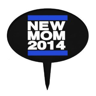 New Mom 2014 Blue Cake Topper