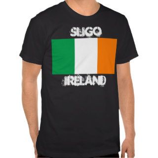 Sligo, Ireland with Irish flag Tshirt