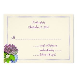 End of Summer Small Wedding Invitation Reply Cards