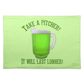 Funny Irish Green Beer Placemat