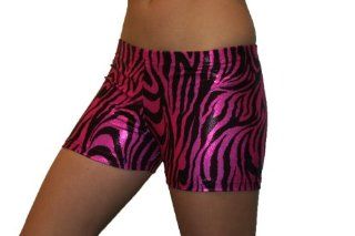 Metallic Zebra Spandex Compression Shorts in 3 lengths and multiple colors  Sports & Outdoors
