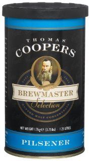 Thomas Coopers Brewmaster Selection Pilsener Hopped Malt Concentrate, 3.75 Pound Can  Beer Brewing Malt Extracts  Grocery & Gourmet Food