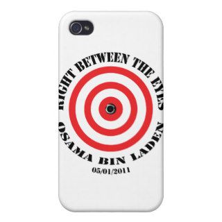 Osama Bin Laden right between the eyes iPhone 4 Cases