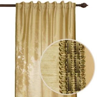 Home Decorators Collection Polysilk Sage Back Tab Curtain 91008