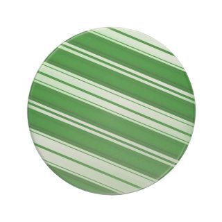 Spearmint candy cane drink coasters