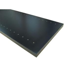 3/4 in. x 12 in. x 97 in. Black Thermally Fused Melamine Adjustable Side Panel 57168