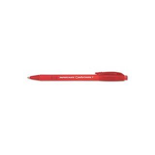 ** ComfortMate Ballpoint Retractable Pen, Red Ink, Fine, Dozen **   Ballpoint Stick Pens