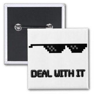 Deal With It Sunglasses Buttons