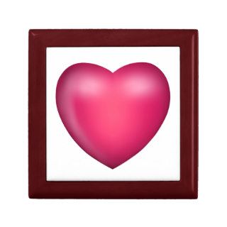 3D Pink Love Heart Keepsake Box