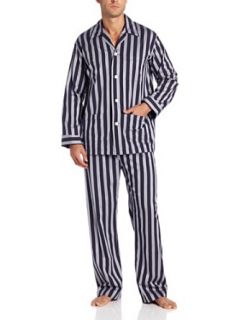 Derek Rose Men's Royal 184 Pure Cotton Stripe Pajama Set at  Mens Clothing store