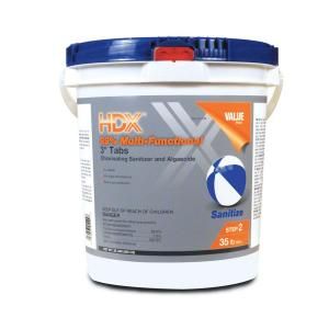 HDX 35 lb. 99% Multi Functional 3 in. Chlorine Tabs (Wrapped) 26438947412