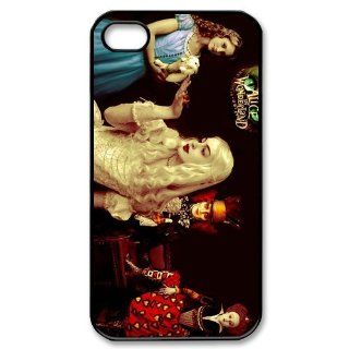 Personalized Alice in Wonderland Protective Snap on Cover Case for iPhone 4/4S AIW167 Cell Phones & Accessories