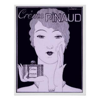 Creme Pinaud, French Art Deco Advertisement Rare Posters
