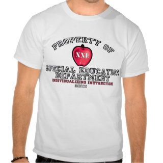 PrOPERTY OF SPECIAL ED. DEPT. (changeable date) T shirts