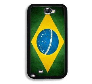 Brazil Flag Samsung Galaxy Note 2 Note II N7100 Case   Fits Samsung Galaxy Note 2 Note II N7100 Cell Phones & Accessories